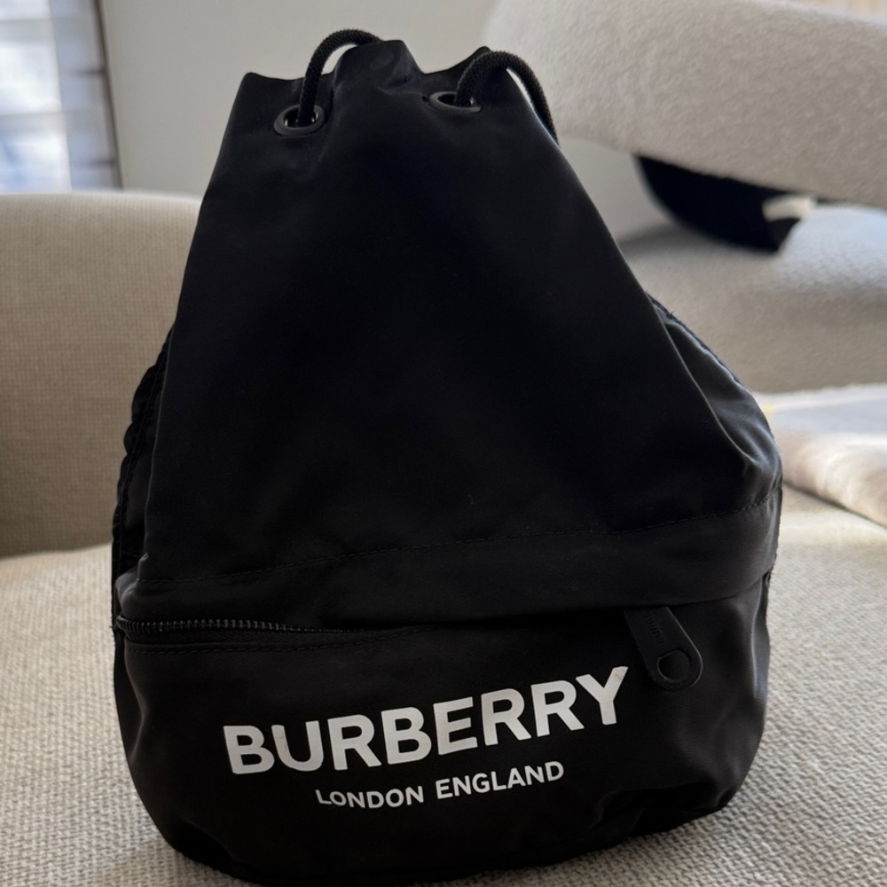 Burberry Black Drawstring Bag